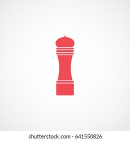 Pepper Red Flat Icon On White Background