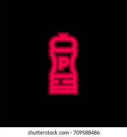 Pepper red glowing neon ui ux icon. Glowing sign logo vector