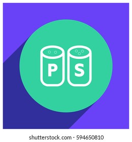 pepper salt vector icon illustration