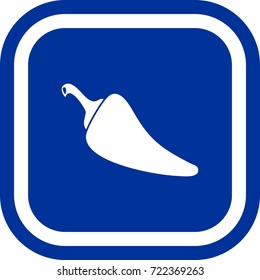 Pepper ,seasoning,spicy icon , sign Square with rounded corners
