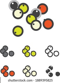 Pepper seed icon , vector illustration	