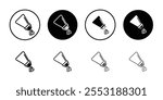 Pepper shaker icon Art design illustration