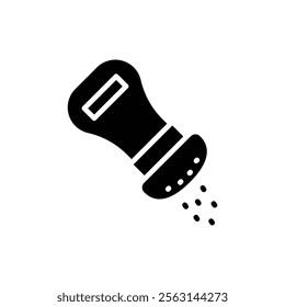 Pepper shaker icon Isolated flat vector in outline