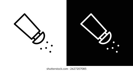 Pepper shaker icon. Logotype vector set