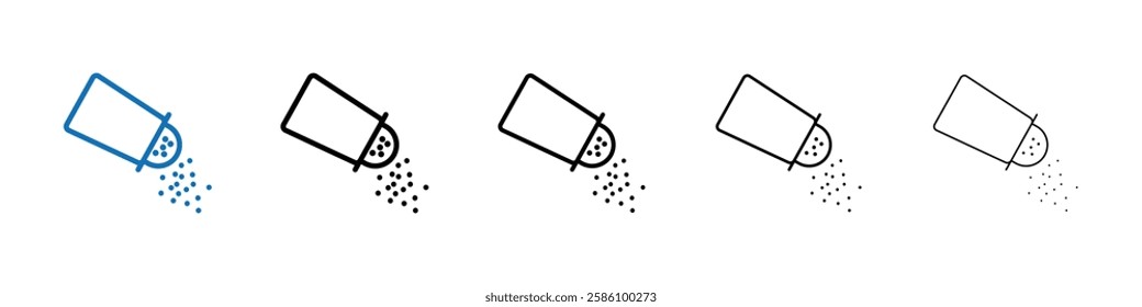 Pepper shaker icon Outline vector logo for web ui