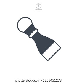 Pepper Shaker icon symbol vector illustration isolated on white background