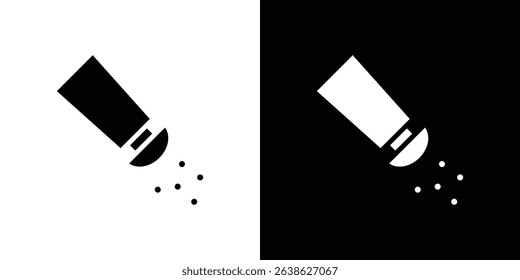 Pepper shaker icon Vector in flat style. Collection silhouettes
