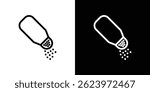 Pepper shaker icon vector, illustration logo template in trendy style