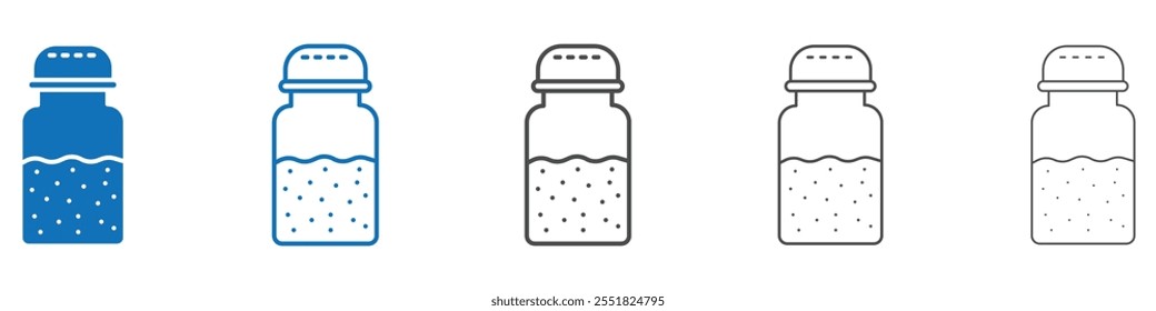 Pepper shaker icon vector set collection for web