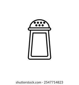 Pepper shaker thin line vector icon