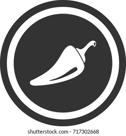 Pepper sign . round icon