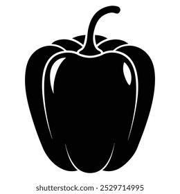 Pepper silhouette vector art picture