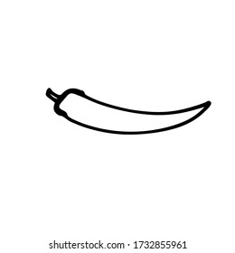 Pepper. Sketch. Doodle. Vector illustration