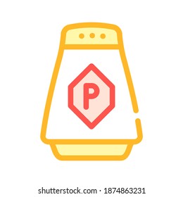 pepper spice color icon vector. pepper spice sign. isolated symbol illustration