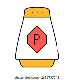 pepper spice line icon vector. pepper spice sign. isolated symbol illustration