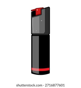 Pepper spray canister showing a compact self defense security tool for personal protection, promoting safety and deterring threats in conflict situations
