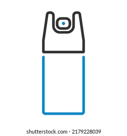 Pepper Spray Icon. Editable Bold Outline With Color Fill Design. Vector Illustration.