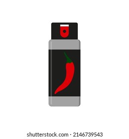 Pfefferspray Symbol. Vektorgrafik. 