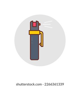 Icono de Pepper Spray en vector. Logotipo