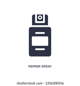 pepper spray isolated icon. Simple element illustration from law and justice concept. pepper spray editable logo symbol design on white background. Can be use for web and mobile.
