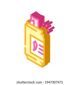 pepper spray protest meeting isometric icon vector. pepper spray protest meeting sign. isolated symbol illustration