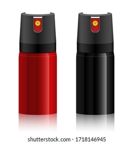 Dibujo de diseño vectorial de gas pimienta aislado en fondo blanco
