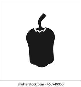 Pepper symbol sign simple icon on background