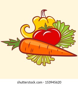 pepper tomato and carrot