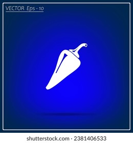 Pepper Vector Icon. flat vector