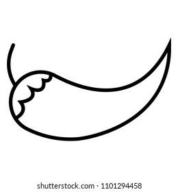 Pepper vector icon, hot symbol. Modern, simple flat vector illustration for web site or mobile app