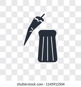 Pepper vector icon isolated on transparent background, Pepper logo concept