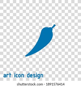 pepper vector icon on an abstract background