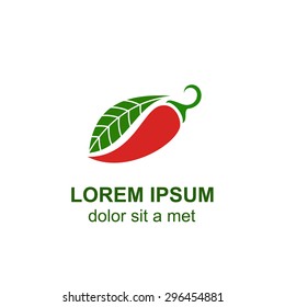pepper vector isolated on light background.