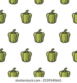 vetor de pimenta sem emenda projeto de fundo padrão
