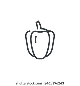 Pepper vegetable food icon, vector illustration