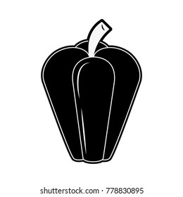 Pepper vegetable isolated