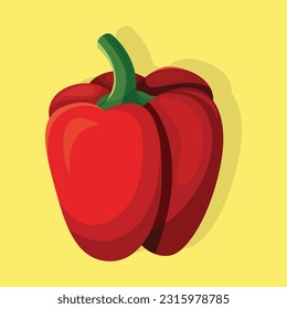 pepper vegetarian illustration vector nutrition babakan picung