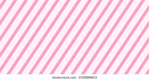 Peppermint candy cane diagonal stripes seamless pattern, holiday repeat background. Vector red abstract design