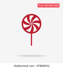 Peppermint candy icon. Vector concept illustration for design.