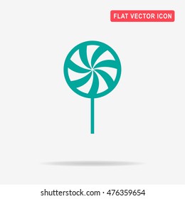 Peppermint candy icon. Vector concept illustration for design.