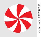 Peppermint Candy icon vector. Sweet illustration sign. Candy symbol. Dessert logo.
