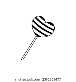 Peppermint Candy icon vector. Sweet illustration sign. Candy symbol. Dessert logo.