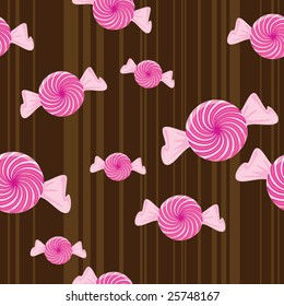 peppermint candy seamless background - vector illustration