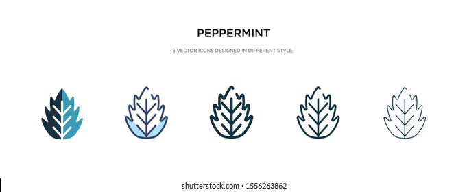 peppermint icon in different style vector illustration. two colored and black peppermint vector icons designed in filled, outline, line and stroke style can be used for web, mobile, ui