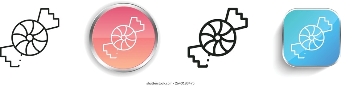 peppermint icon. Thin Linear, Regular and Button Style Design Isolated On White Background
