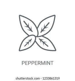 Peppermint icon. Trendy Peppermint logo concept on white background from Nature collection. Suitable for use on web apps, mobile apps and print media.