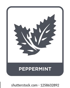 peppermint icon vector on white background, peppermint trendy filled icons from Nature collection, peppermint simple element illustration
