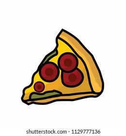 Pepperoni Pizza Cartoon