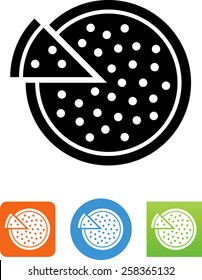 Pepperoni pizza icon