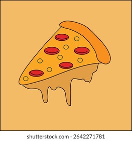 pepperoni pizza slice with sausage and cheese